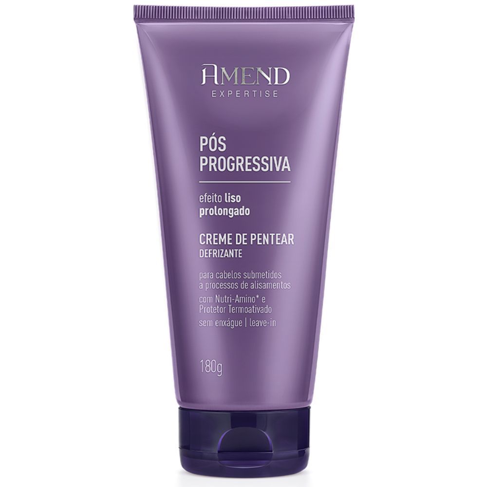 Creme de Pentear Defrisante Amend Expertise Pós Progressiva 180g em Oferta na Shopee