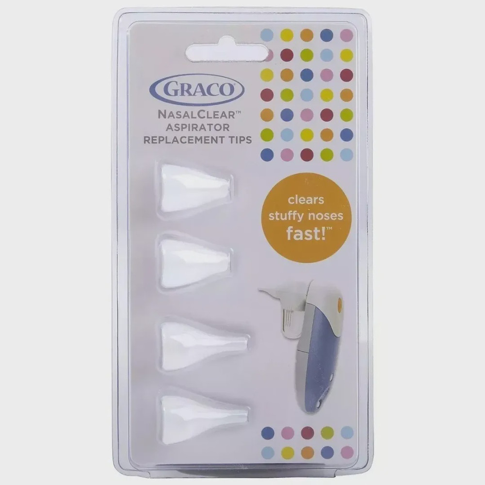 Pontas Silicone Para Aspirador Nasal Infantil Graco Pack 4