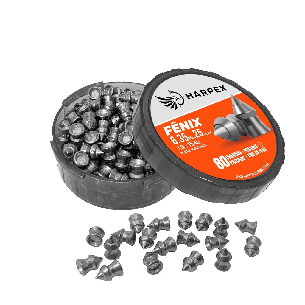 Chumbinho FÊNIX 6.35mm Harpex - 400 und (5 Caixas)