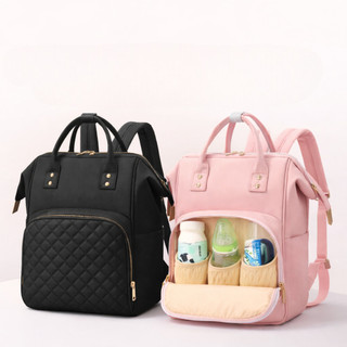 Mochila Maternidade Premium Multifuncional – Espaçosa, Elegante e Prática (Rosa ou Preta)…
