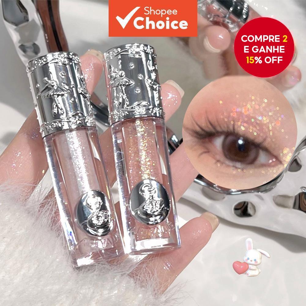 Sombra Líquida De Olhos Com Alta Pigmentação E Brilho - Lápis De Sombra Rica Em Cor Com Uso Versátil Para Bochechas