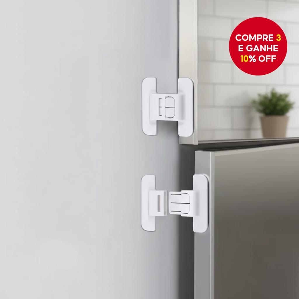 2 Unidades de Travas de Segurança para Geladeira e Armário, Travas Antiabertura à Prova de Crianças, Ideia de Presente em Oferta na Shopee