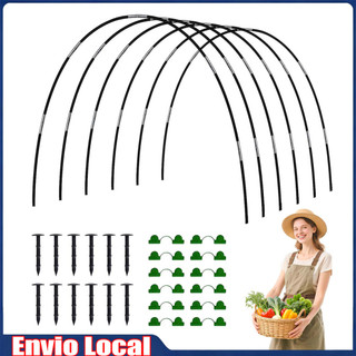 Kit de estrutura de arco de estufa de jardim, prateleira de filme de horta, suporte destacável