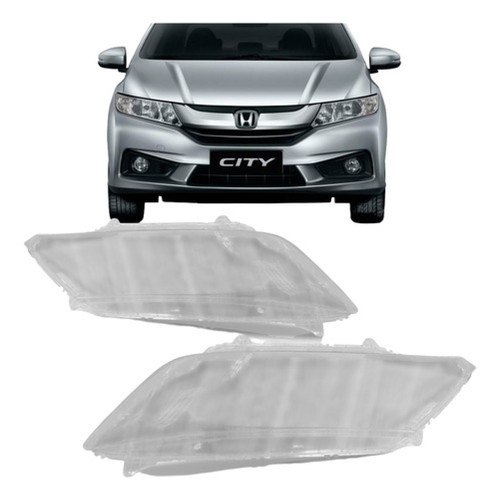 Lente Farol Honda City 2014 2015 2016 2017 · foto 2