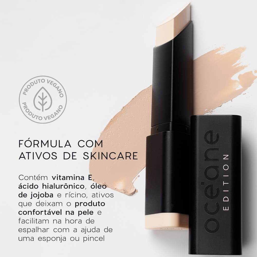 Detalhes do Base em Bastão Clara Semi-Matte - Foundation Stick Ivory Océane Edition 8g