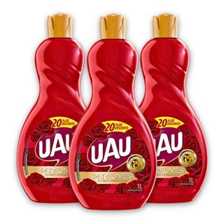 Kit 3un Limpador 1L UAU Flores Vermelhas E Sedução Promo em Oferta na Shopee