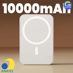 Carregador Portátil Indução para iPhone Magsafe Sem fio Bateria Carga 3000mAh/5000mAH/10000mah