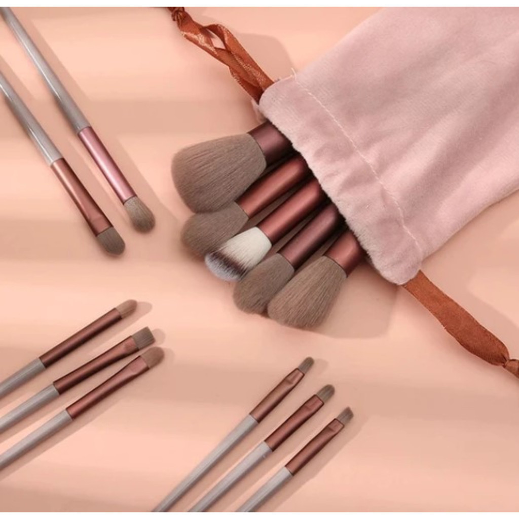 DAGUAN Kit 13 Pçs Pincéis De Maquiagem Contorno Kabuki Profissional