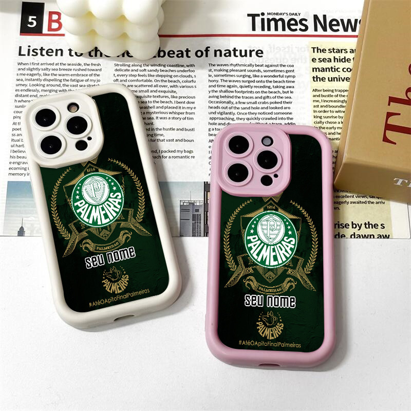 Capinha celular personalizada Logotipo do Palmeiras Futebol para Samsung Galaxy  A55 A03 A15 A05S A35 A32 S23 S24 Capa