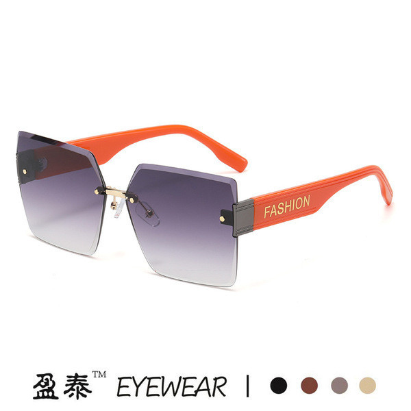 oculos de sol óculos de sol quadrado feminino óculos feminino de sol 2023 novo estilo sem moldura corte borda óculos de
