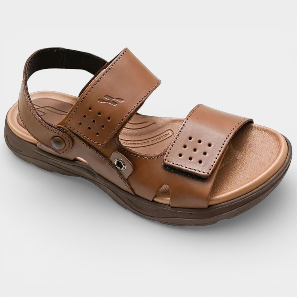 Sandália Couro Itapuã Master 1252 Masculina - Marrom Claro