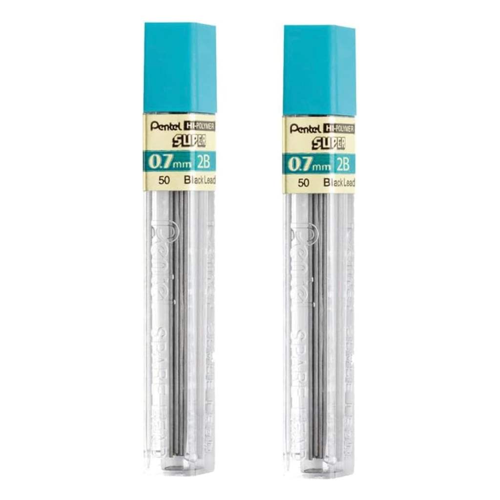 Grafite Hi-Polymer com 2 Tubos - Pentel