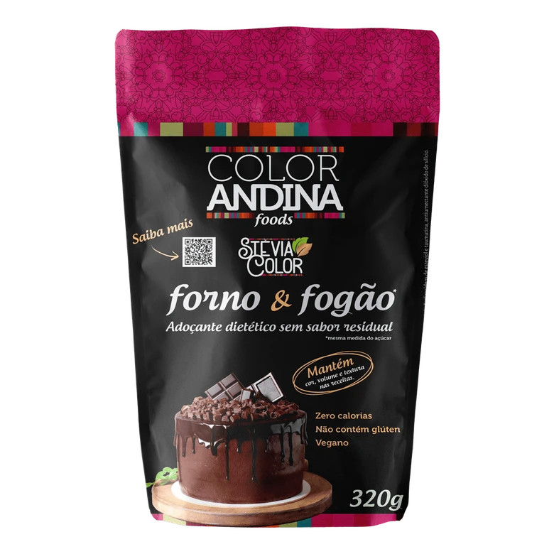 Adoçante Culinário Stévia Color Forno e Fogão 320g Color Andina