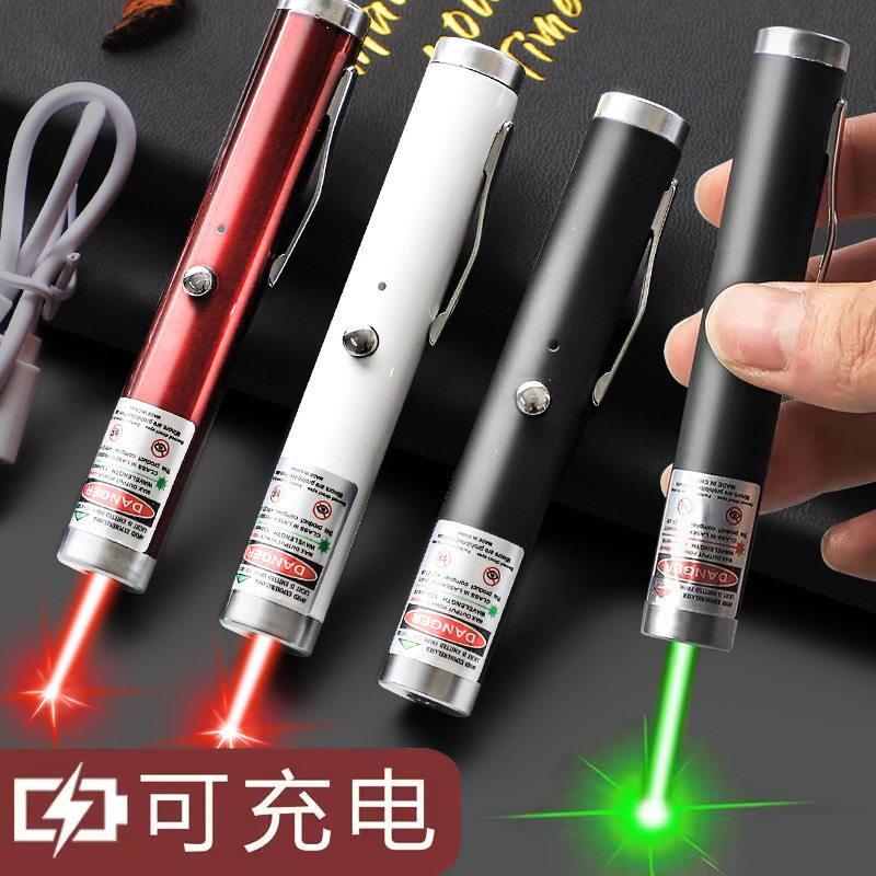 Caneta laser loja usb recarregável lanterna laser mesa de areia condução escola chicote luz verde luz forte luz laser de