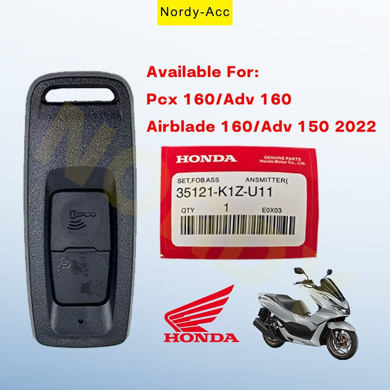 Chave de Controle Remoto Original Autêntica Honda PCX160 para 2021-2024 (Www160m, Modelo NP STD/AM, One ABS, WW AO2C)