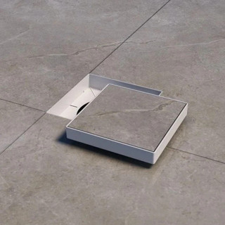 Kit Ralos Oculto 15x15 Invisível Sifonado inteligente - Seca piso/Porcelanato com tela Promoçao
