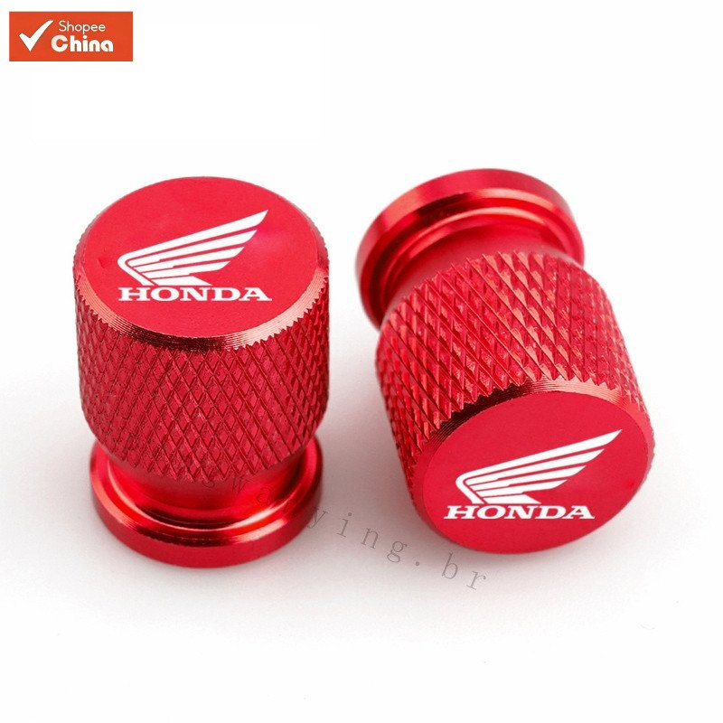 Acessórios Universais para Motocicletas Honda, Tampa de Válvula de Pneu em Liga de Alumínio PQ4K