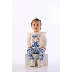 Conjunto Bebê Blusa Legging Floral Quimby