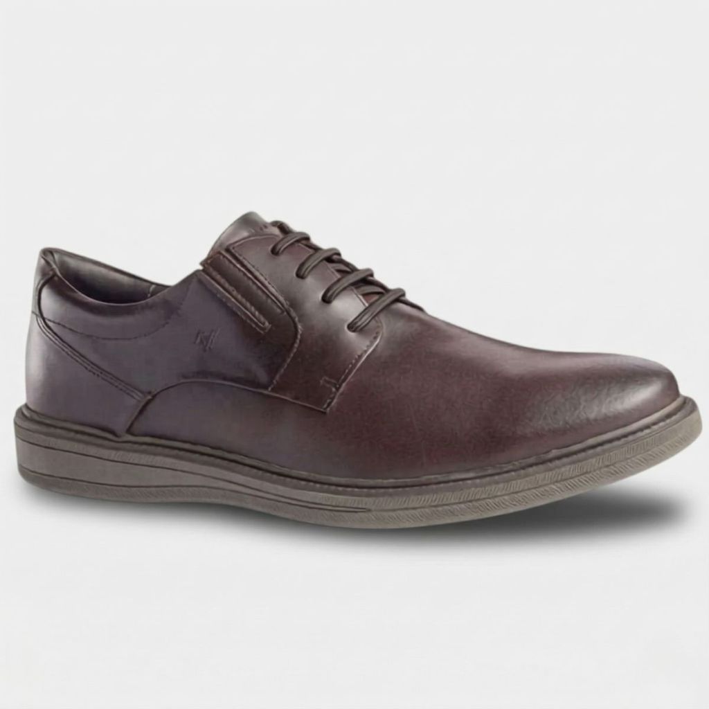 Sapato Social Rafarillo Couro Boston Masculino - Marrom Escuro