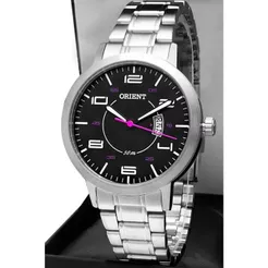 Relógio Orient Eternal Feminino Analógico Prata Original com Calendário FBSS1160P2SX