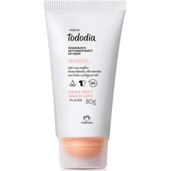 Antitranspirante em Creme  Manga Rosa e Água de Coco 80g
