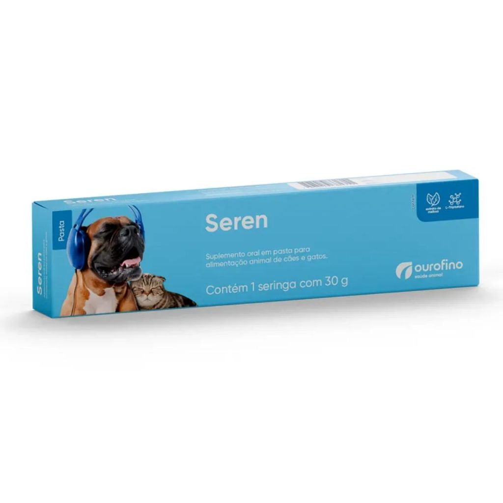 Seren Pasta Suplemento Alimentar Para Cães e Gatos 30g