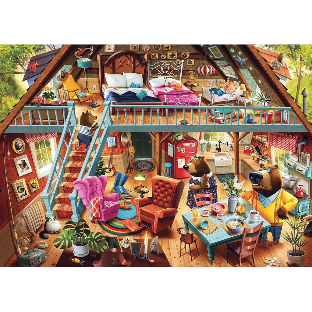 Ravensburger Dean Macadam: Goldilocks é Capturada! Quebra-Cabeça de 1000 Peças para Adultos - 12000423 - Fabricação Arte