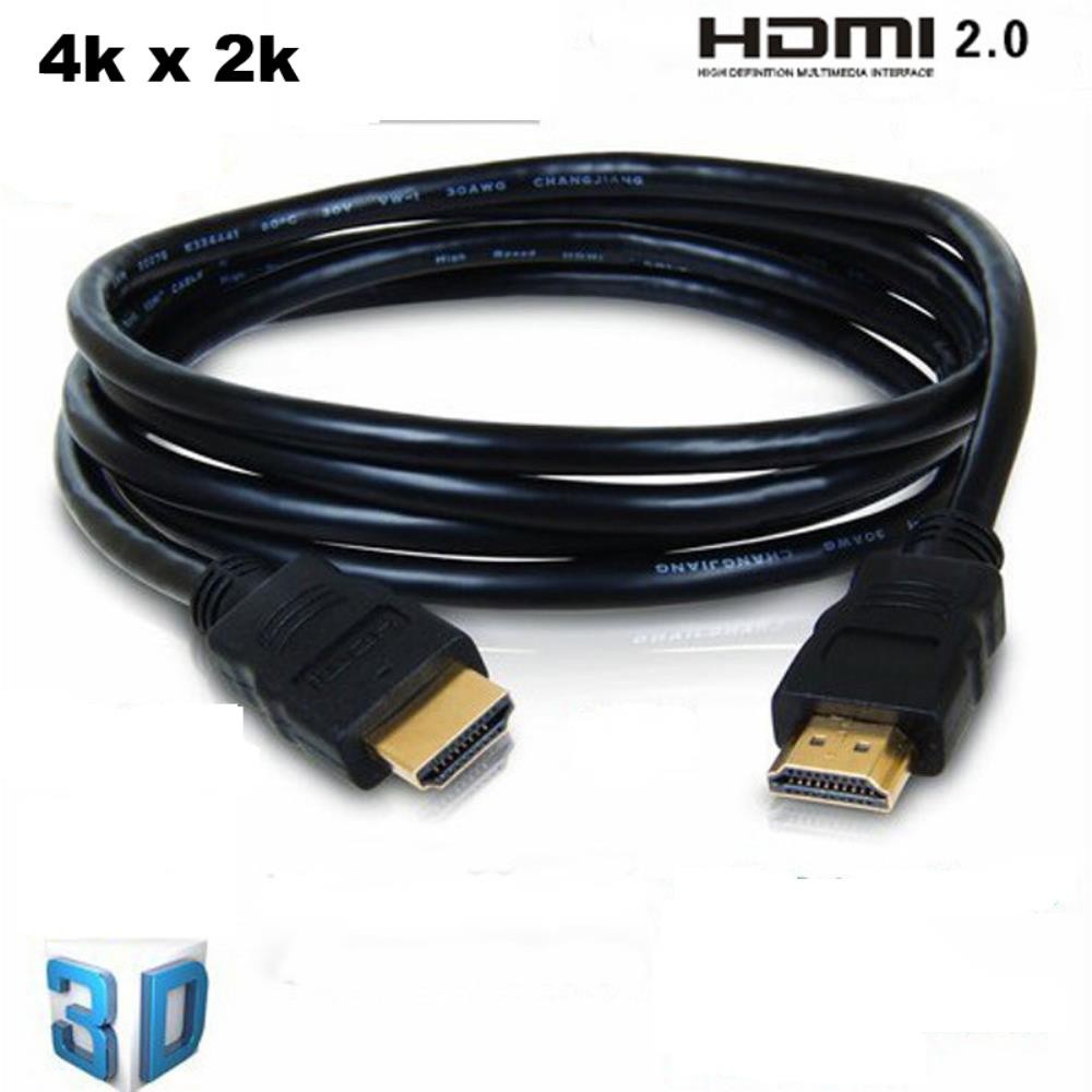 Cabo HDMI 1.8m 2.0 Full HD 1080p Alta Velocidade Para TV PC Notebook Monitor Xbox PS3 Plug Play