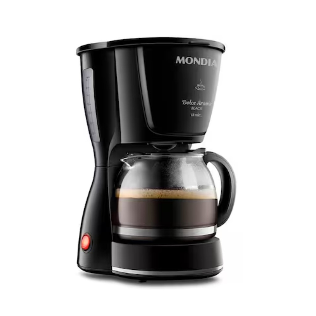 Cafeteira Elétrica Mondial Dolce Arome Black C-30-18X-FB 18 Cafés Preta 127V em Oferta na Shopee