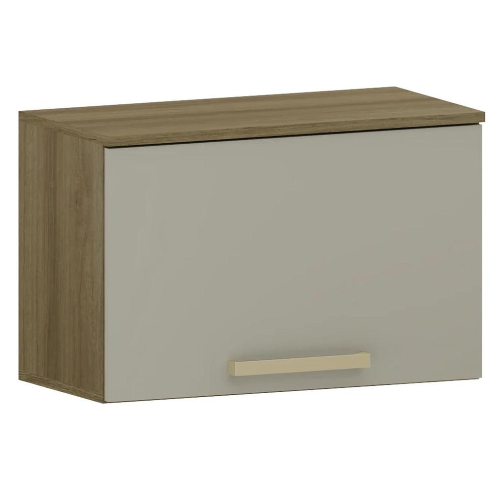 Armário de Cozinha 60cm com 1 Porta Nádia Mocca/Avelã L01 - Mpozenato