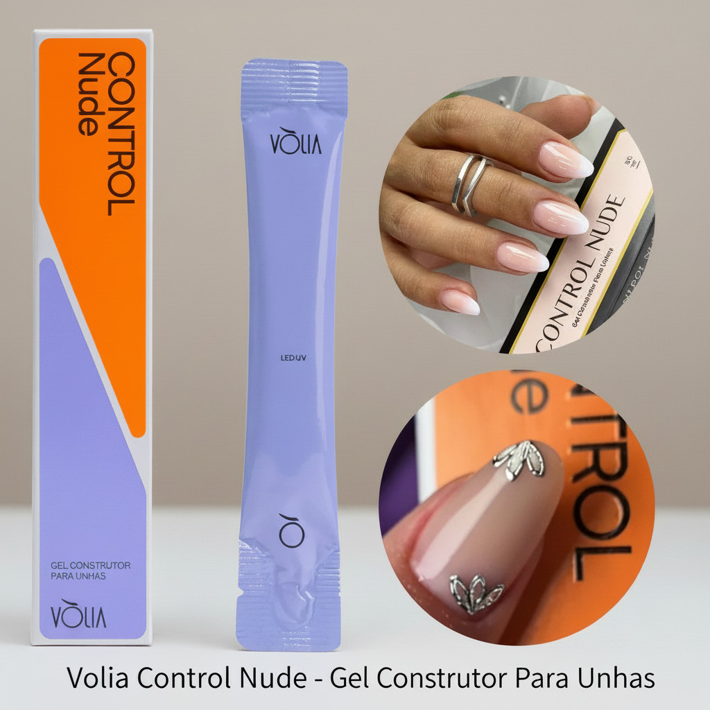 Kit Control 2 Sachês Vólia 14g – Control Cover + Control Nude | Gel Construtor UV/LED