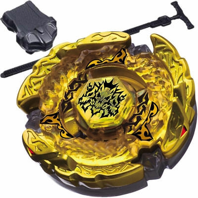 Beyblade Bb99 BB105 L-Dragon Gold Hades Metal 4D Com Lançador Fusão De Batalha Top Hell Kerbecs Mestres De Brinquedos