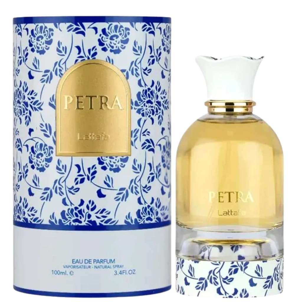 Perfume lattafa petra eau de perfume 100ml Linha De Luxo, Notas Sofisticadas Que Remetem A Perfumaria De Nicho