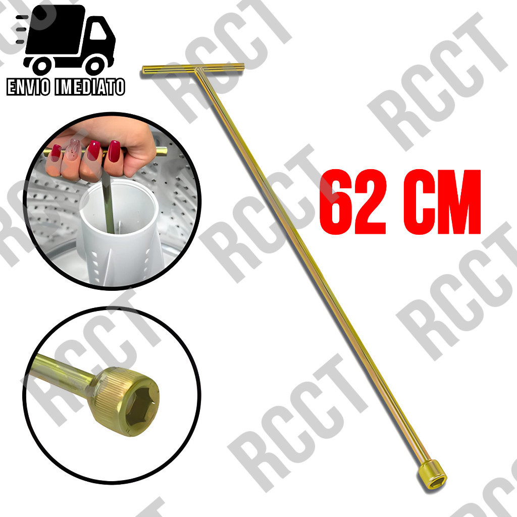 Chave T 10mm Maquina de Lavar Longa 62cm  Agitador Brastemp Electrolux