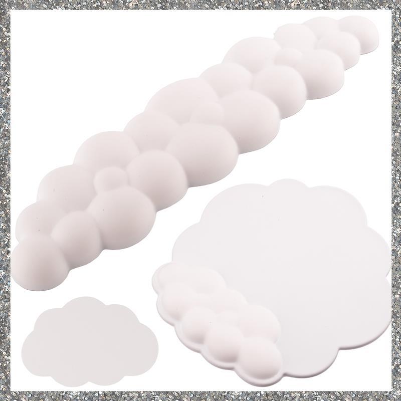 Almofada De Pulso Para Teclado Em Nuvem , Espuma De Memória , Descanso As Mãos , Mouse , Jogos De Escritório