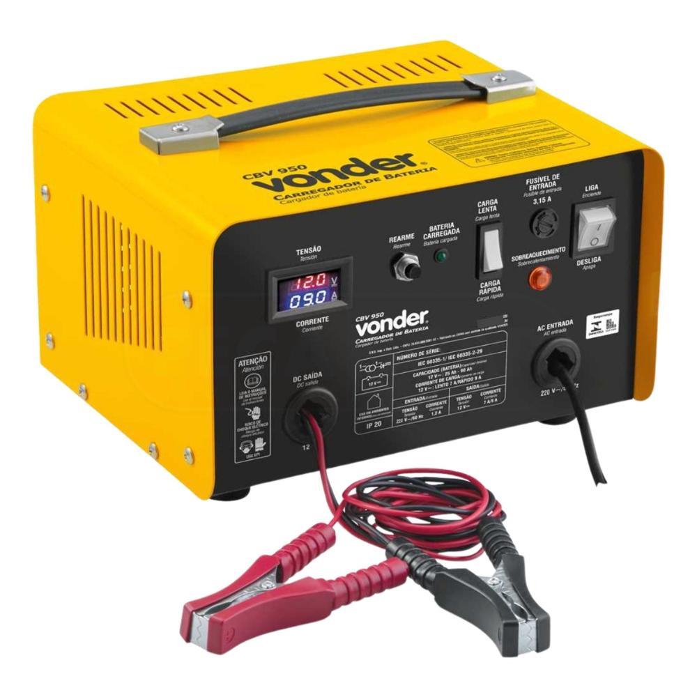 Carregador de Bateria Automotivo 25-90Ah 12V CBV950 220v - Vonder
