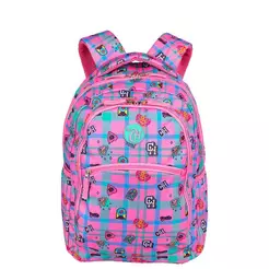 Mochila Grande 2 Compartimentos Capricho Student School - Rosa Claro