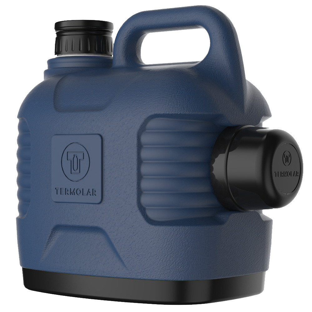 Detalhes do Kit 6 Garrafão Garrafa Térmica Cor Azul 5 Litros Bebida Quente Fria Termolar