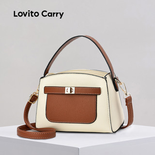 (Lovito Carry) Bolsa de Ombro Pequena e Elegante em Formato Quadrado LFAR6005 em Oferta na Shopee