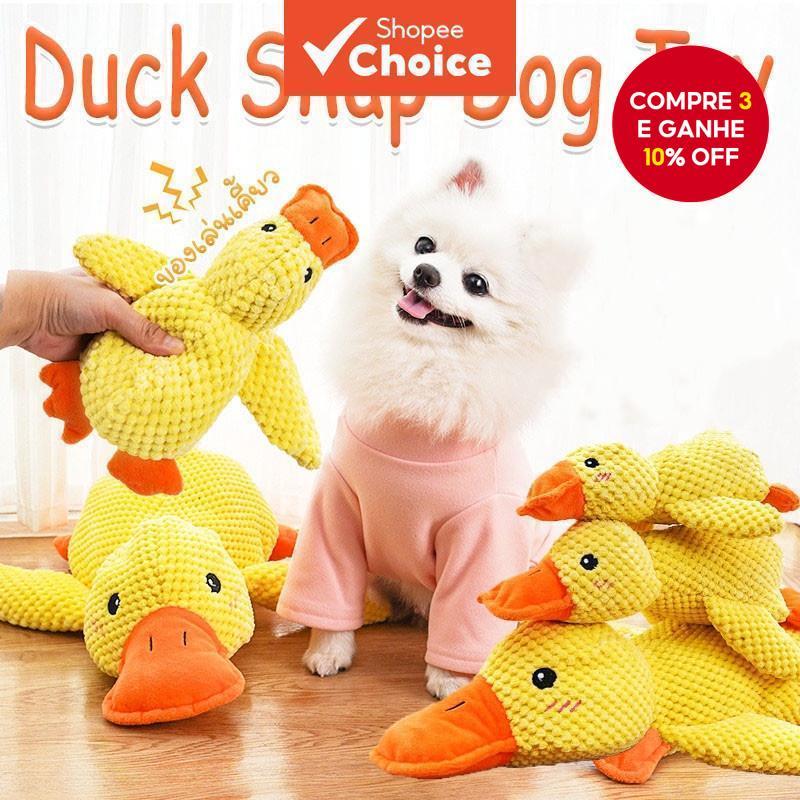 Pato Estridente De Pelúcia Cão Gato Brinquedo Resistente À Mordida Limpeza Dos Dentes Auto Diversões Para Animais De Est