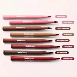 Lápis Delineador Labial Marrom De Veludo , Nude , Fosco , À Prova D'água , Copo Antiaderente , Cereja , Vermelho , Canet