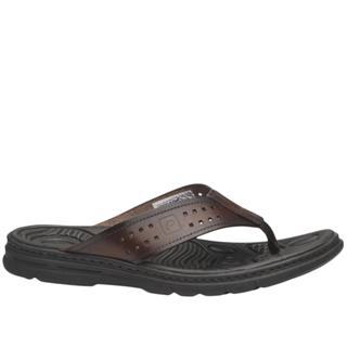 Chinelo Masculino Pegada em Couro 134202 Cravo