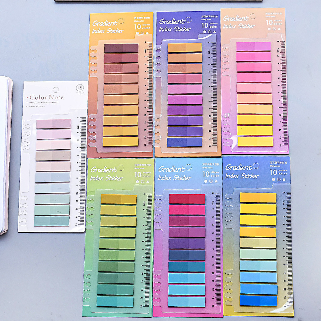 Morandi Color pet Notes Notas de índice transparente Notas adesivas para notas em Oferta na Shopee