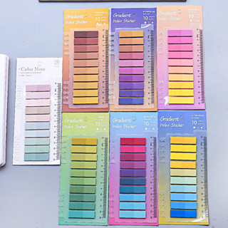 Morandi Color pet Notes Notas de índice transparente Notas adesivas para notas em Oferta na Shopee