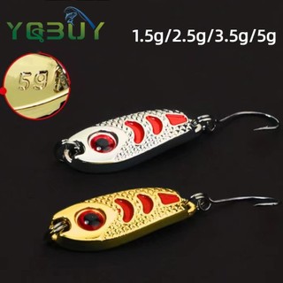 1 Pçs Iscas De Pesca Wobbler Spinner Mini Colheres Artificial Baixo Duro Lantejoulas Metal Aço Gancho Enfrentar