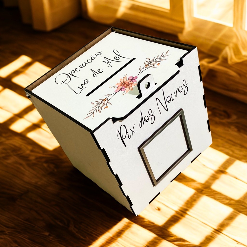 Caixa Pix para Casamento - Operação Lua de Mel