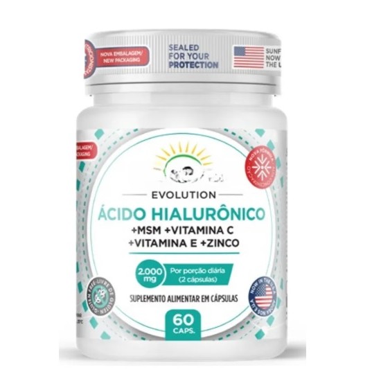 Acido Hialuronico 60 Capsulas 2000Mg Suplemento Alimentar em Oferta na Shopee