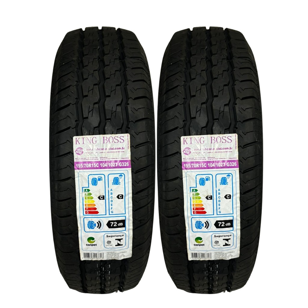 Kit 2 Pneus 195/70R15C 104/102T G326 Kingboss Aro 15 Van Kombi Ducato Jumper Boxer Master Carga em Oferta na Shopee