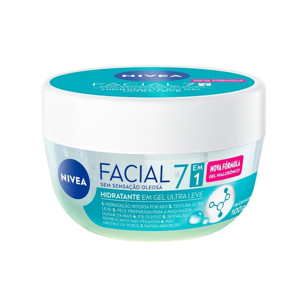 Creme Hidratante Facial em Gel Nivea Ultraleve 7 em 1 100g