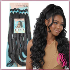 【Promo】Cabelo Bio Orgânico Liso Ondulado Perla 70cm na Tela 300g